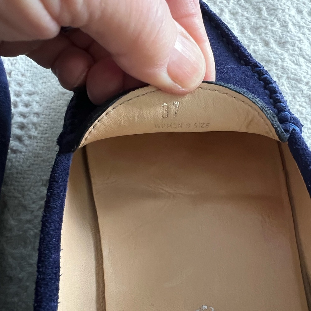 Tods Blue Suede Loafers-Driving Moccasins sz 37 Price Dropped - Picture 7 of 10